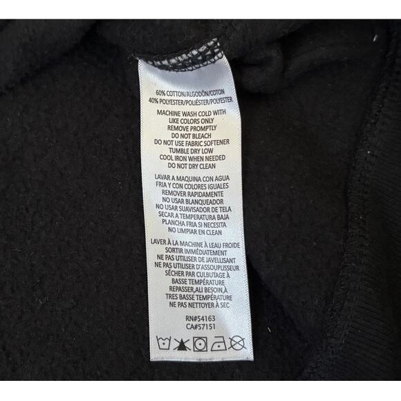 Calvin Klein Black Logo Mock Neck Sweatshirt Womens Size L - Picture 4 of 7